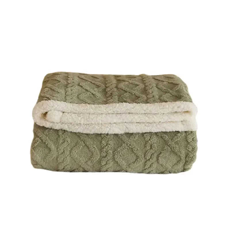 Unisex Luxury Winter Cozy Blanket for Bedroom and Sofa – Extra Thick Plush Comforter
