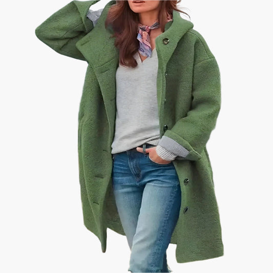 Women's Casual Long Winter Coat, Relaxed Fit, Versatile Everyday Style