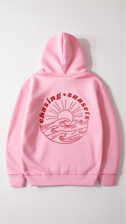 Women's Relaxed Fit Tropical Embroidered Hoodie – Casual Streetwear for Everyday and Travel