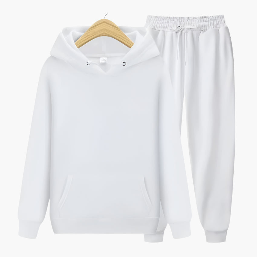 Men's Lounge & Casual Hoodie Jogger Set – Relaxed Fit Tracksuit for Everyday Comfort and Sports