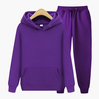 Men's Lounge & Casual Hoodie Jogger Set – Relaxed Fit Tracksuit for Everyday Comfort and Sports
