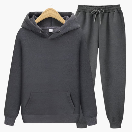 Men's Lounge & Casual Hoodie Jogger Set – Relaxed Fit Tracksuit for Everyday Comfort and Sports