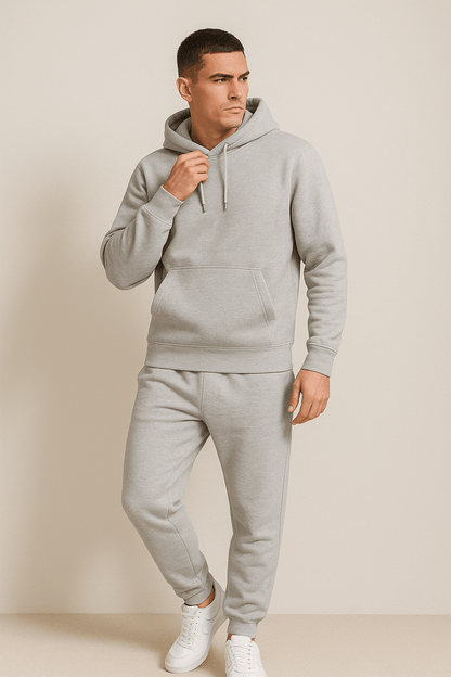 Men's Lounge & Casual Hoodie Jogger Set – Relaxed Fit Tracksuit for Everyday Comfort and Sports