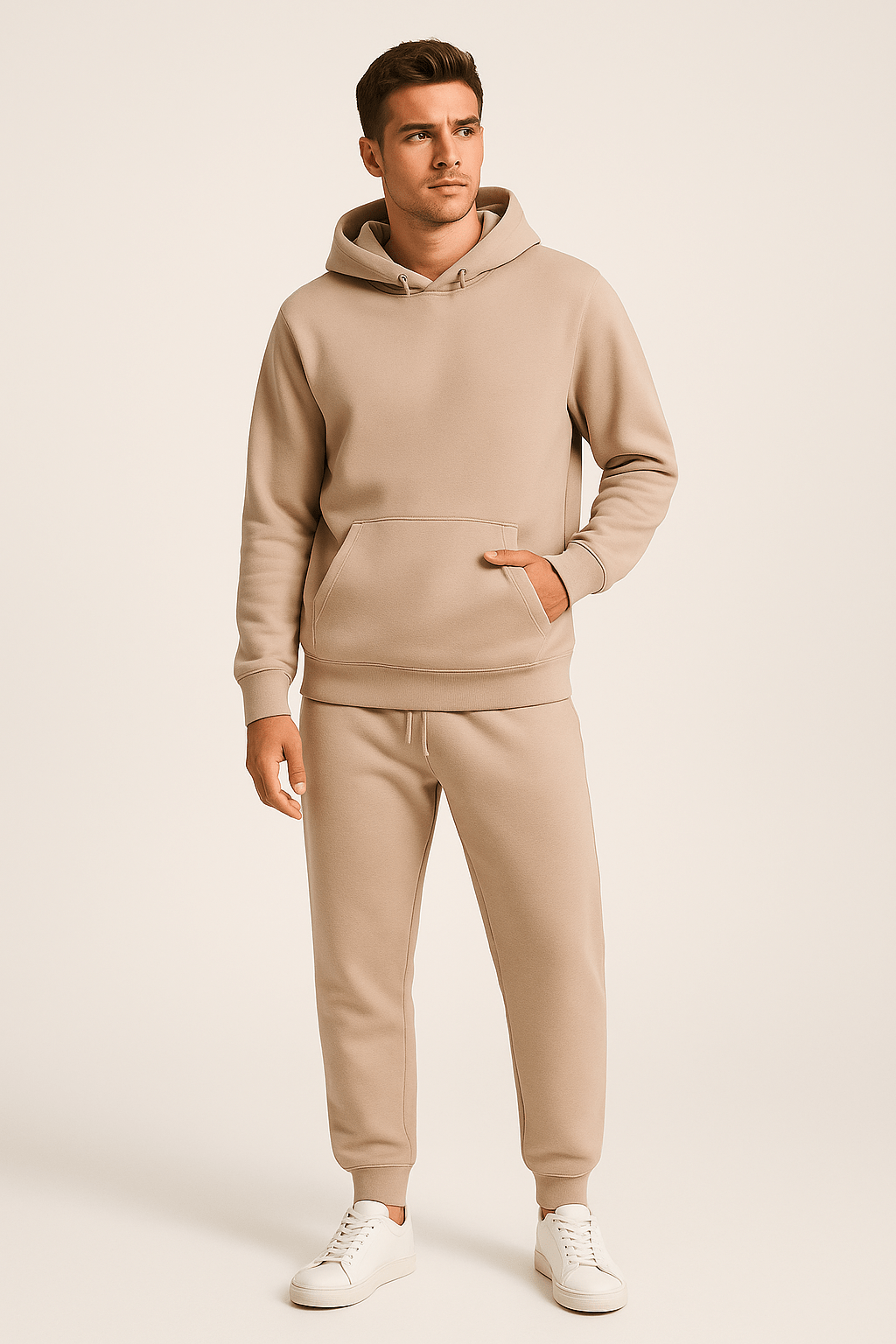 Men's Lounge & Casual Hoodie Jogger Set – Relaxed Fit Tracksuit for Everyday Comfort and Sports