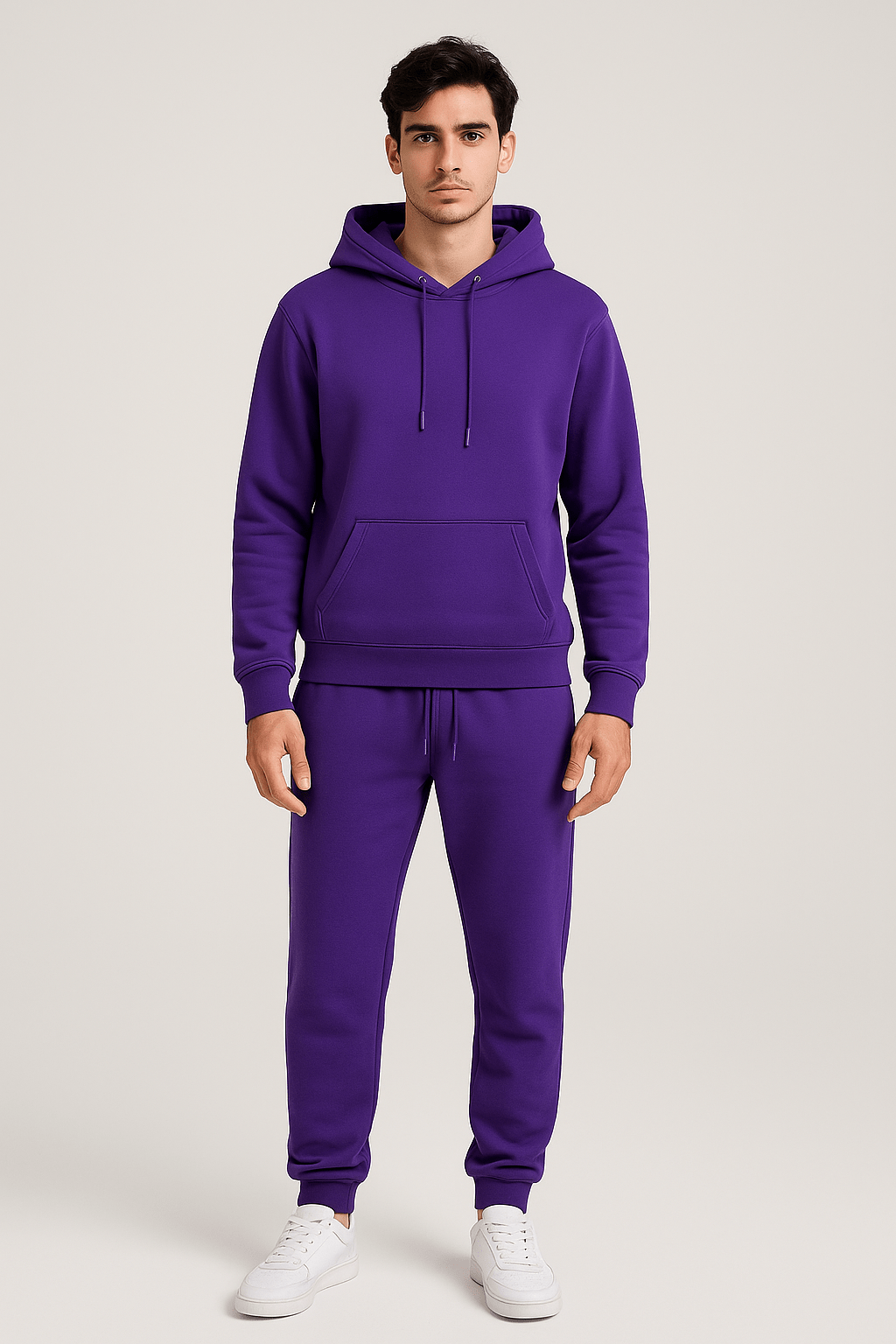 Men's Lounge & Casual Hoodie Jogger Set – Relaxed Fit Tracksuit for Everyday Comfort and Sports