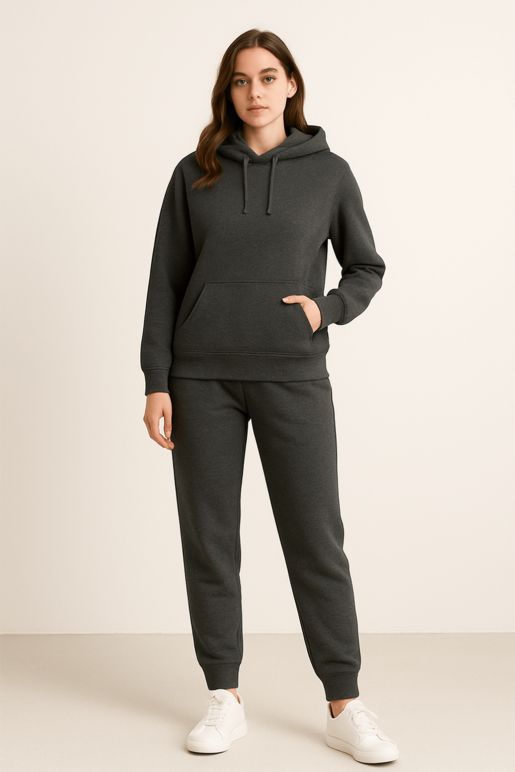 Men's Lounge & Casual Hoodie Jogger Set – Relaxed Fit Tracksuit for Everyday Comfort and Sports