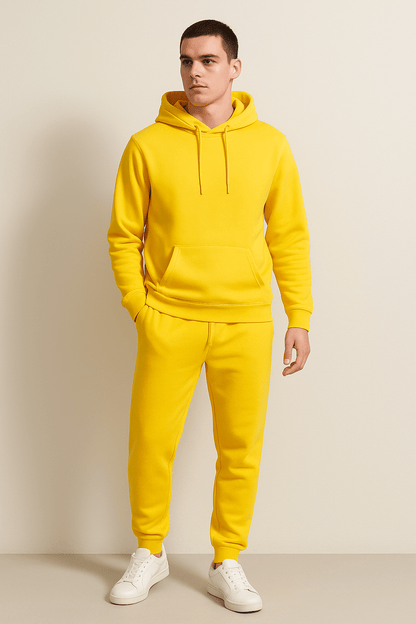 Men's Lounge & Casual Hoodie Jogger Set – Relaxed Fit Tracksuit for Everyday Comfort and Sports