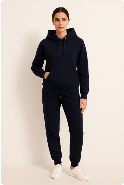 Men's Lounge & Casual Hoodie Jogger Set – Relaxed Fit Tracksuit for Everyday Comfort and Sports