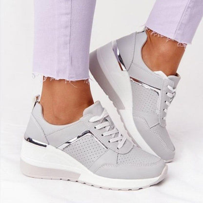 Women's Orthopedic Fashion Wedge Sneakers – Supportive Casual Walking Shoes
