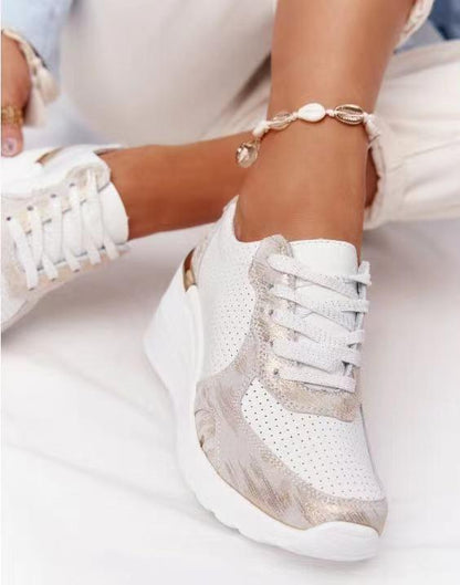 Women's Orthopedic Fashion Wedge Sneakers – Supportive Casual Walking Shoes