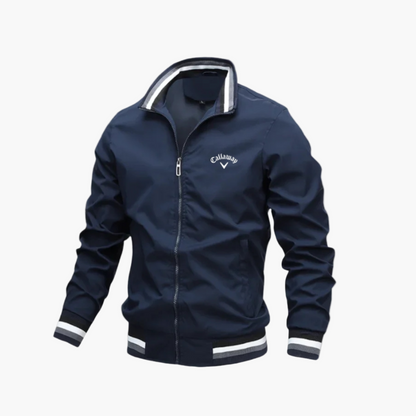 Men's Golf Windbreaker Jacket – Sporty Lightweight Windproof Casual Outerwear
