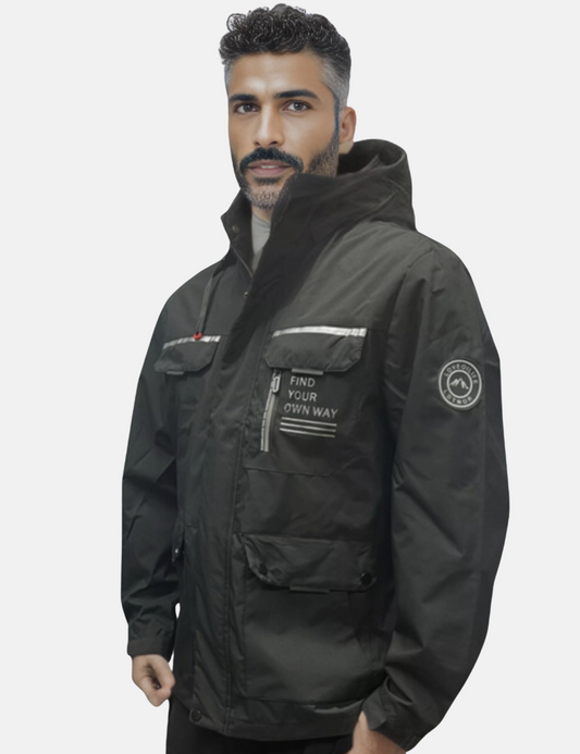 Men's Outdoor Winter Parka Jacket with Removable Hood – Adventure & Urban Style