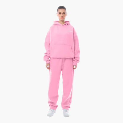 Women's Relaxed Fit Hoodie and Jogger Set – Urban Streetwear Style, Everyday Comfort