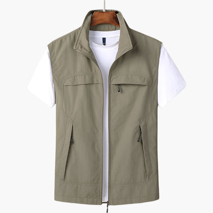Men's Outdoor Utility Vest – Modern Sleeveless Casual for Hiking, Travel & Everyday