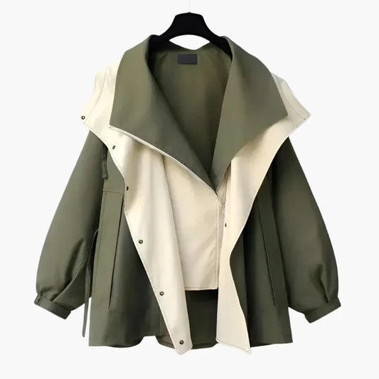 Women's Oversized Transitional Jacket – Casual Layered Style, Everyday Versatility