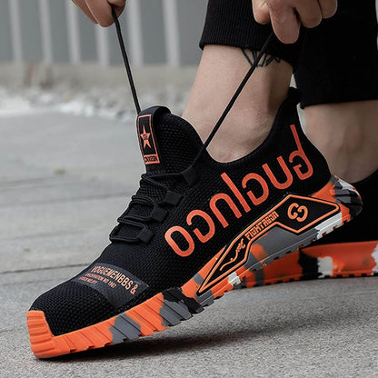 Men's Sport-Style Safety Work Shoes – Modern Protective Sneakers for Construction and Outdoor