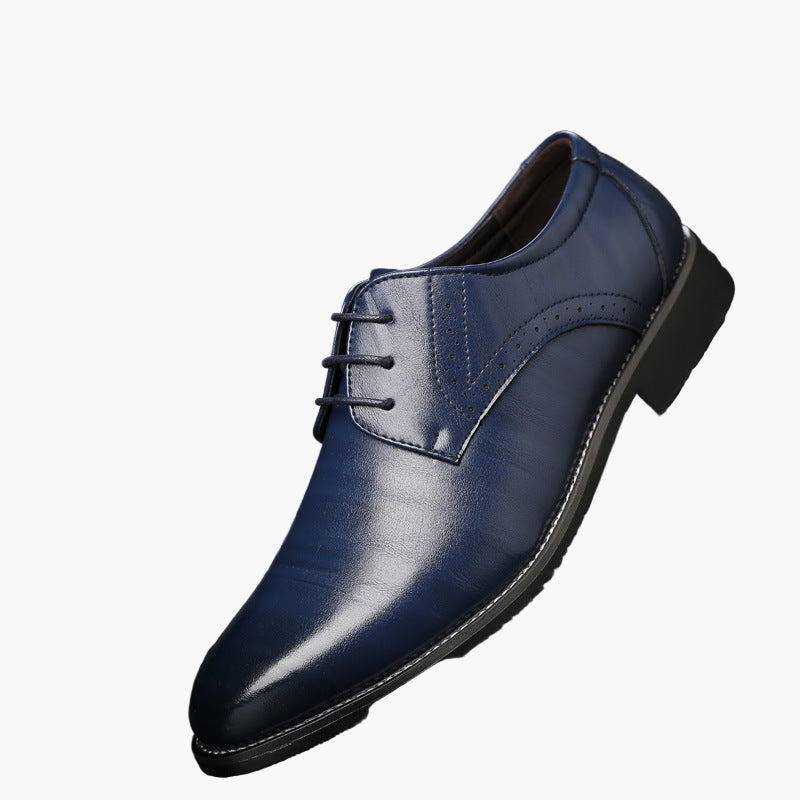 Men's Classic Business Derby Dress Shoes for Office and Formal Events