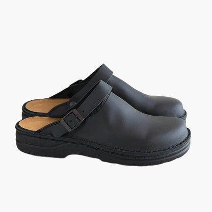 Men's Comfort Slip-On Clogs with Adjustable Buckle – Casual Everyday Mule Shoes