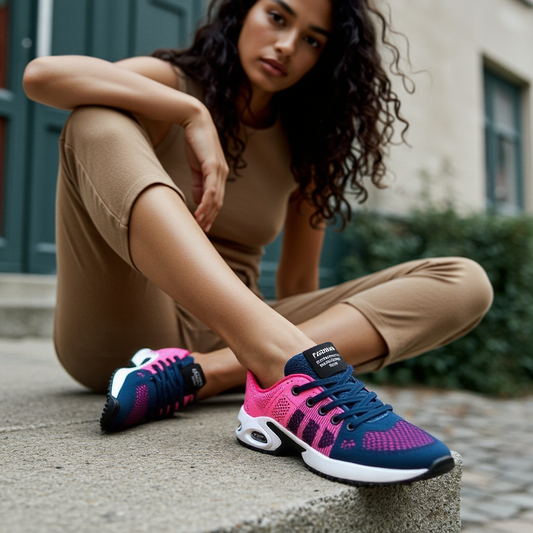 Women's Orthopedic Running Shoes - Supportive Athletic Sneakers for Everyday Comfort