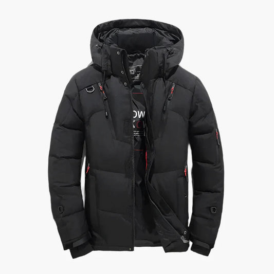 Men's Winter Hooded Puffer Jacket – Urban Outdoor Warm Quilted Parka