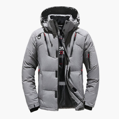 Men's Winter Hooded Puffer Jacket – Urban Outdoor Warm Quilted Parka