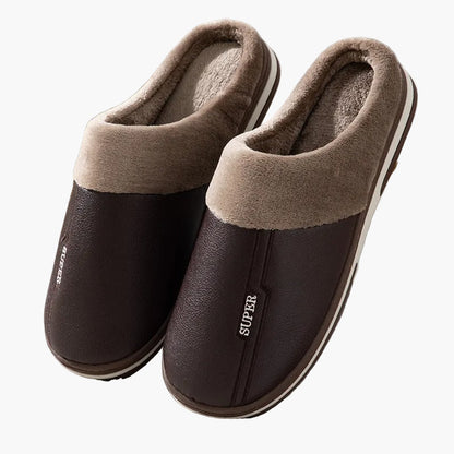 Men's Sport Style Quilted Indoor House Slippers – Cozy Slip-On Home Comfort