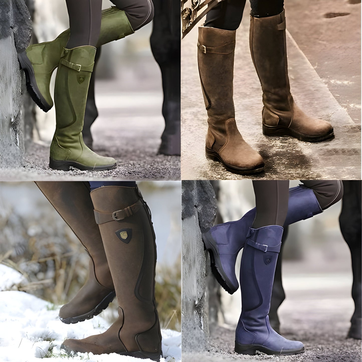 Women's Knee-High Outdoor and Riding Boots for All-Weather Comfort
