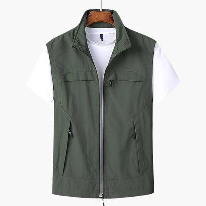 Men's Outdoor Utility Vest – Modern Sleeveless Casual for Hiking, Travel & Everyday