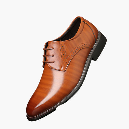 Men's Classic Business Derby Dress Shoes for Office and Formal Events