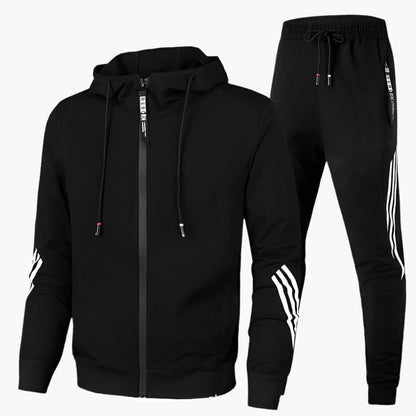 Men's Athletic Tracksuit Set – Sporty Hoodie and Jogger Pants for Training and Leisure