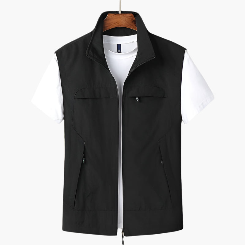 Men's Outdoor Utility Vest – Modern Sleeveless Casual for Hiking, Travel & Everyday