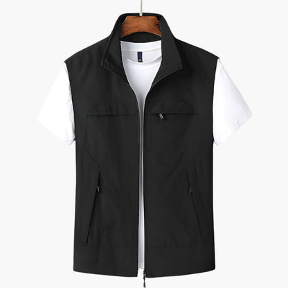 Men's Outdoor Utility Vest – Modern Sleeveless Casual for Hiking, Travel & Everyday